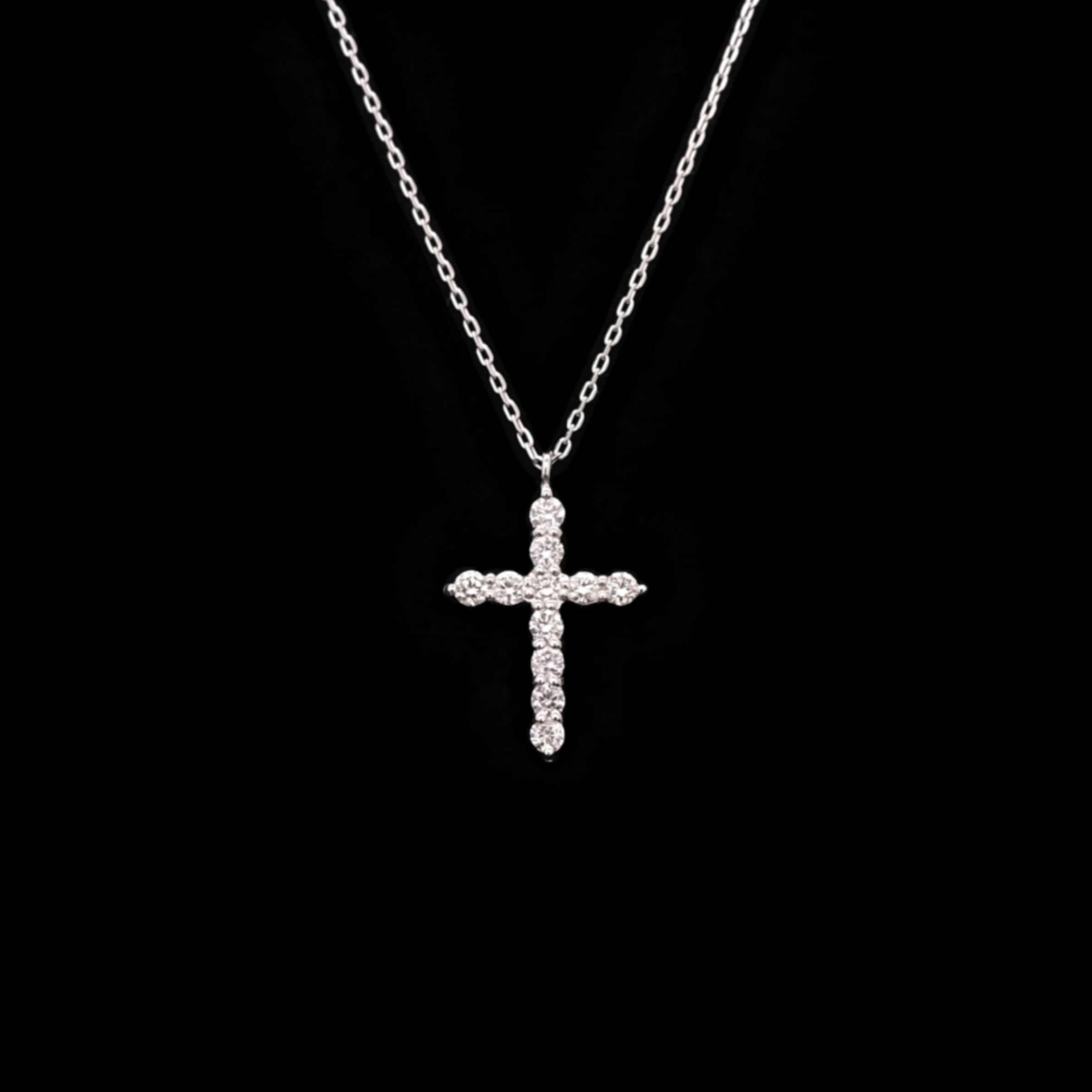 Cross Diamond Necklace (medium)