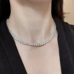 oval diamond necklace