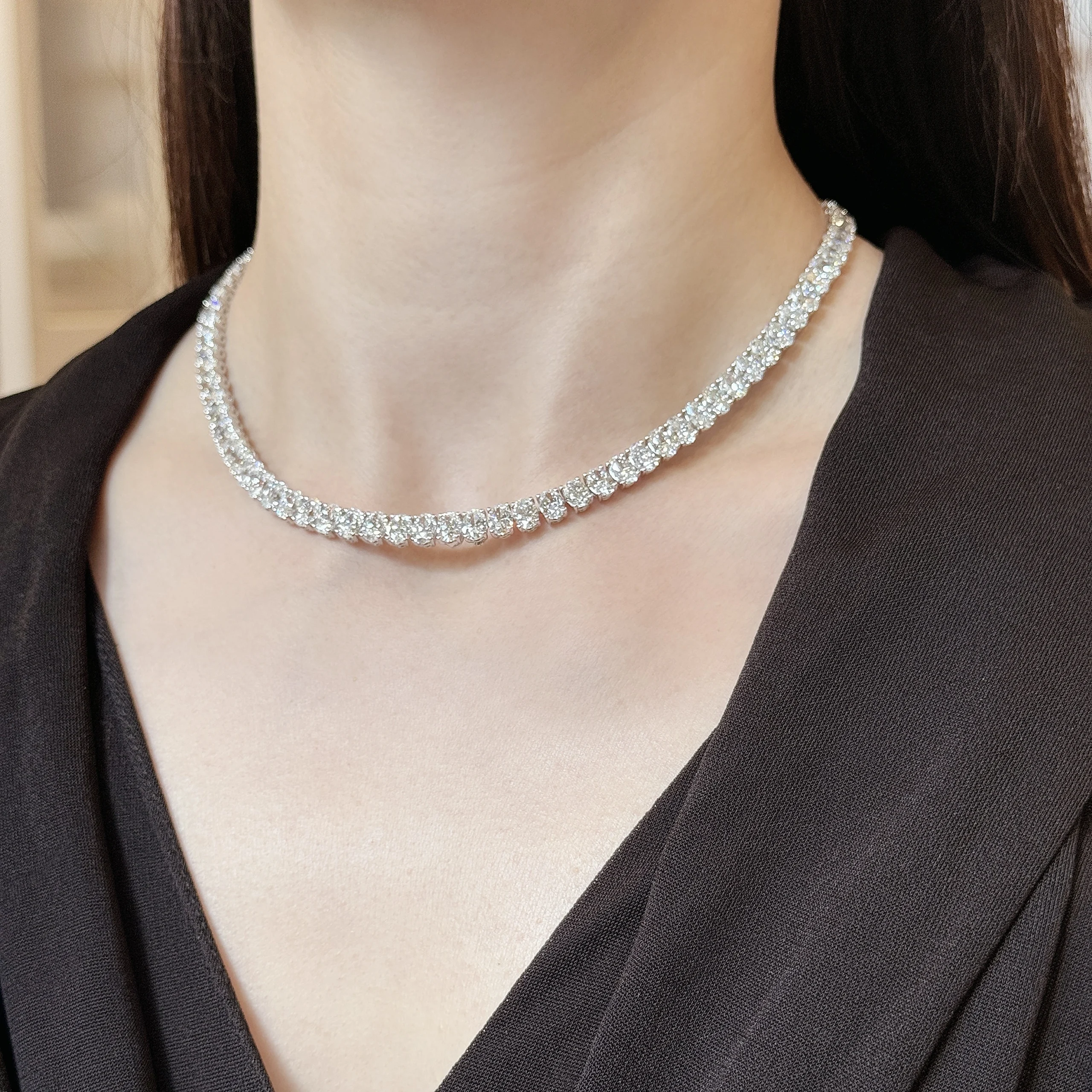 oval diamond necklace3